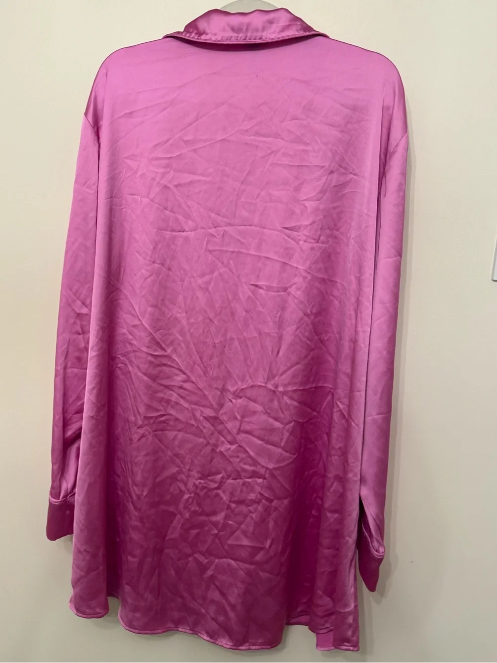 Rare SKIMS Hotel Collection Orchid Pink Satin Sleep Dress Plus size 3x